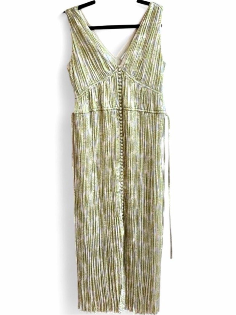 Rebecca Taylor Astera Fleur Button Front Midi Dress Boho Bohemian Floral Dress